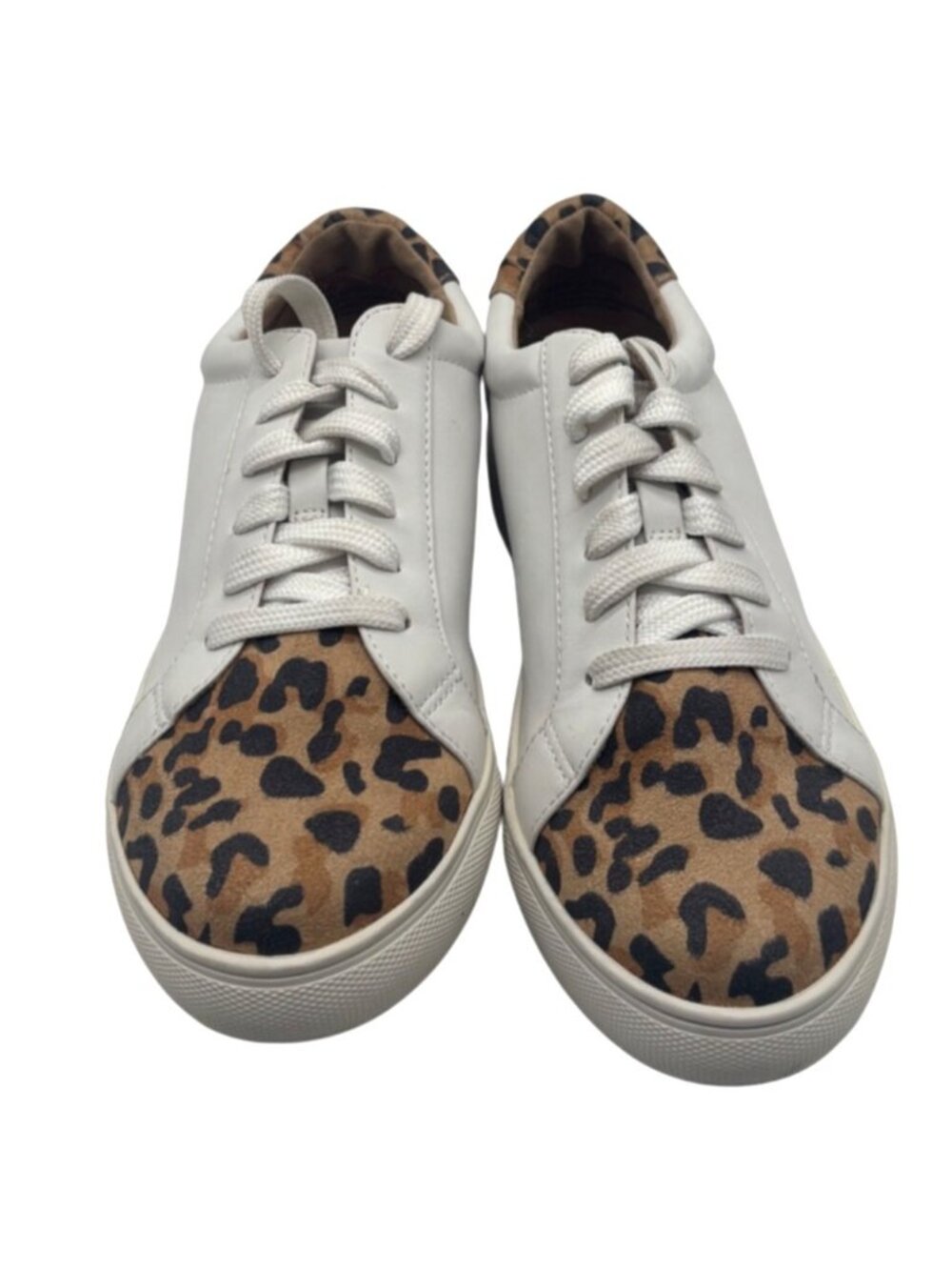 14Th & Union Women’s Cameo Fashion Sneakers, White/Leopard print, Size 7, M
